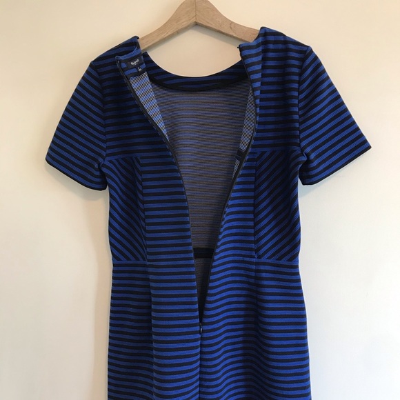Madewell Gallerist Ponte Dress Blue Stripe - Picture 9 of 9